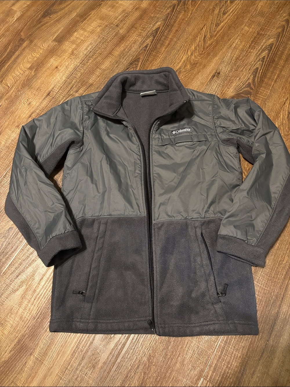 Columbia Youth Two-Tone Gray/Charcoal Hybrid Jacket